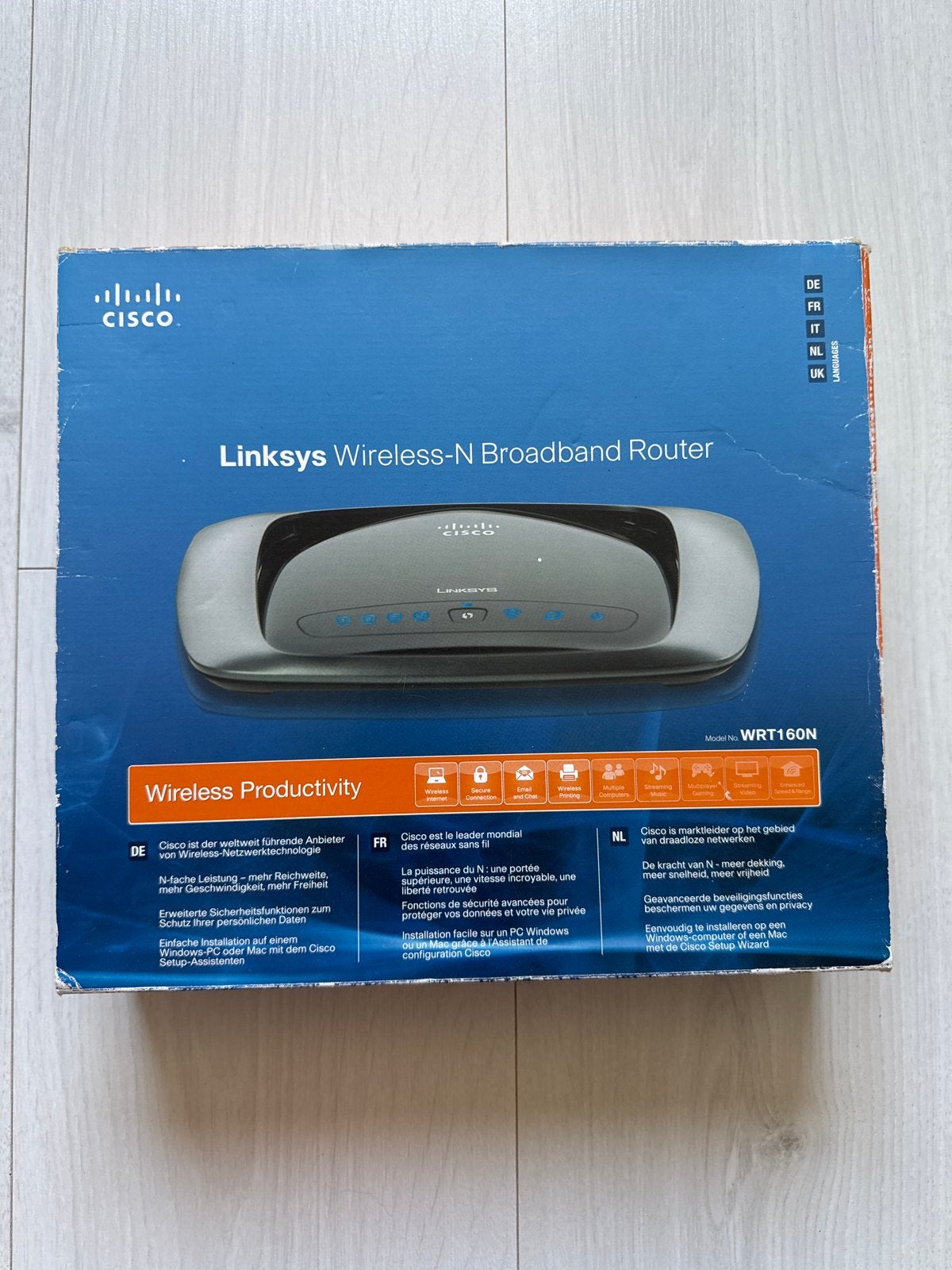 Linksys Wireless-N WRT160N Router, Computers en Software, Ophalen of Verzenden, Gebruikt, Router