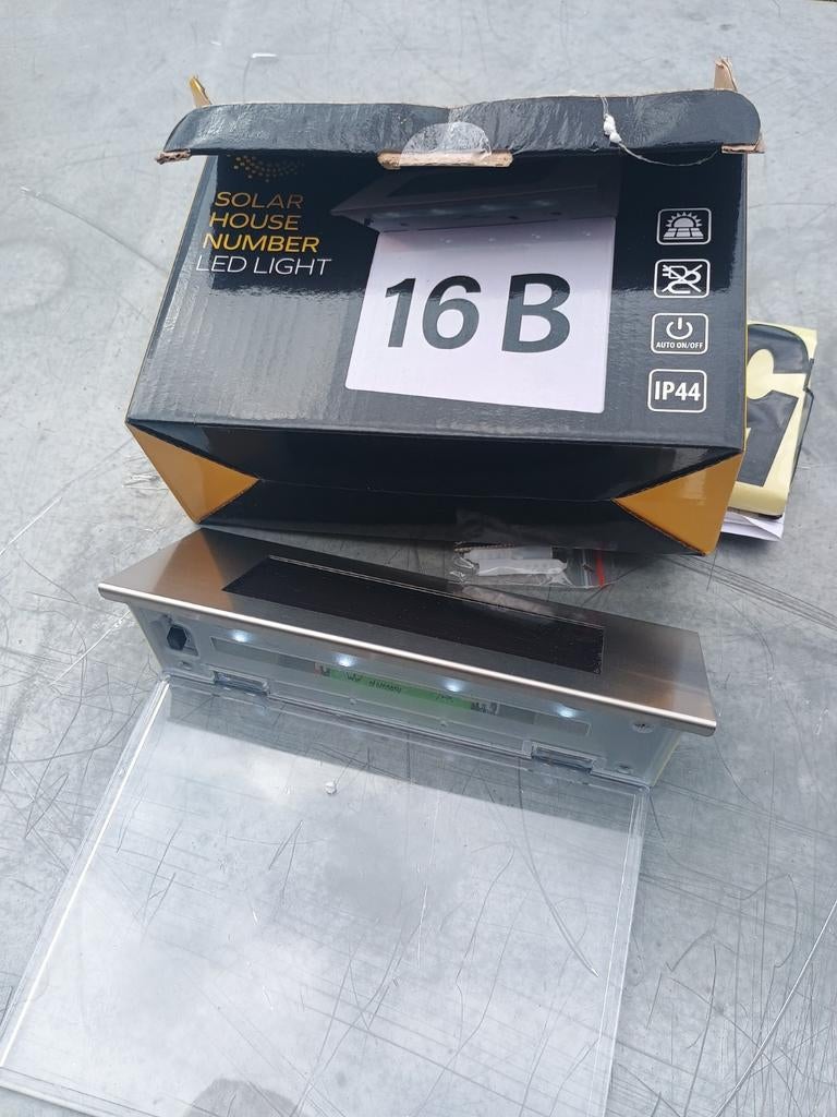 Solar Huisnummer LED Verlichting - IP44, Auto Aan/Uit, Ophalen of Verzenden, Nieuw, Overige typen