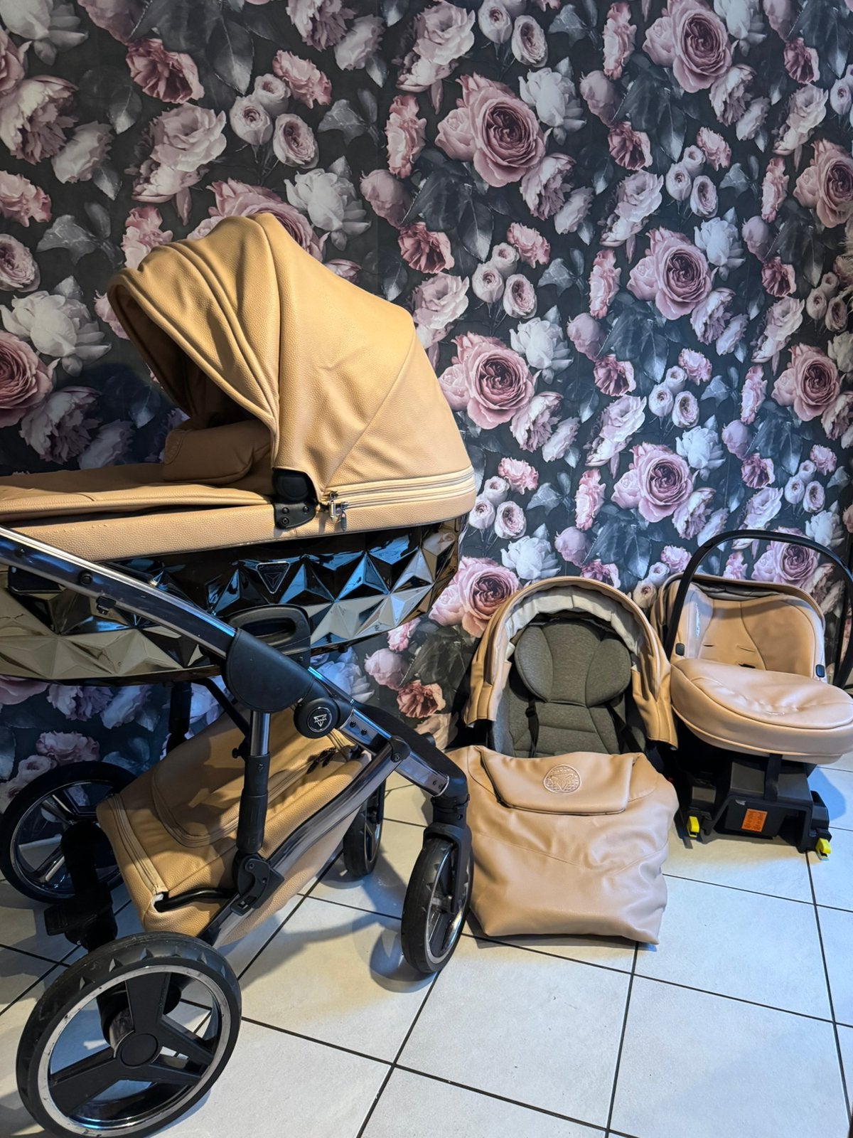 Junama Diamond Handcraft 4-1 Kinderwagen Camel, Ophalen, Zo goed als nieuw, Overige merken