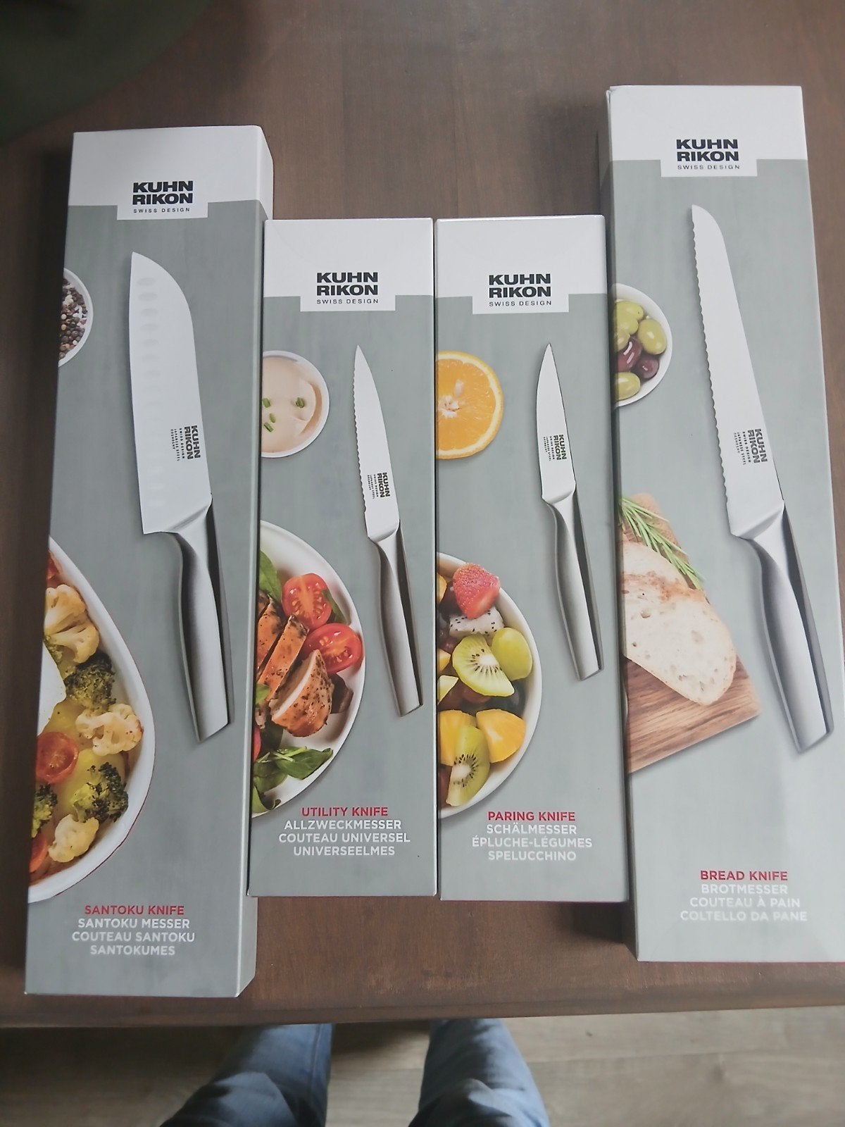 Kuhn Rikon Messenset - Santoku, Utility, Paring, Broodmes, Overige typen, Ophalen of Verzenden, Metaal, Overige merken