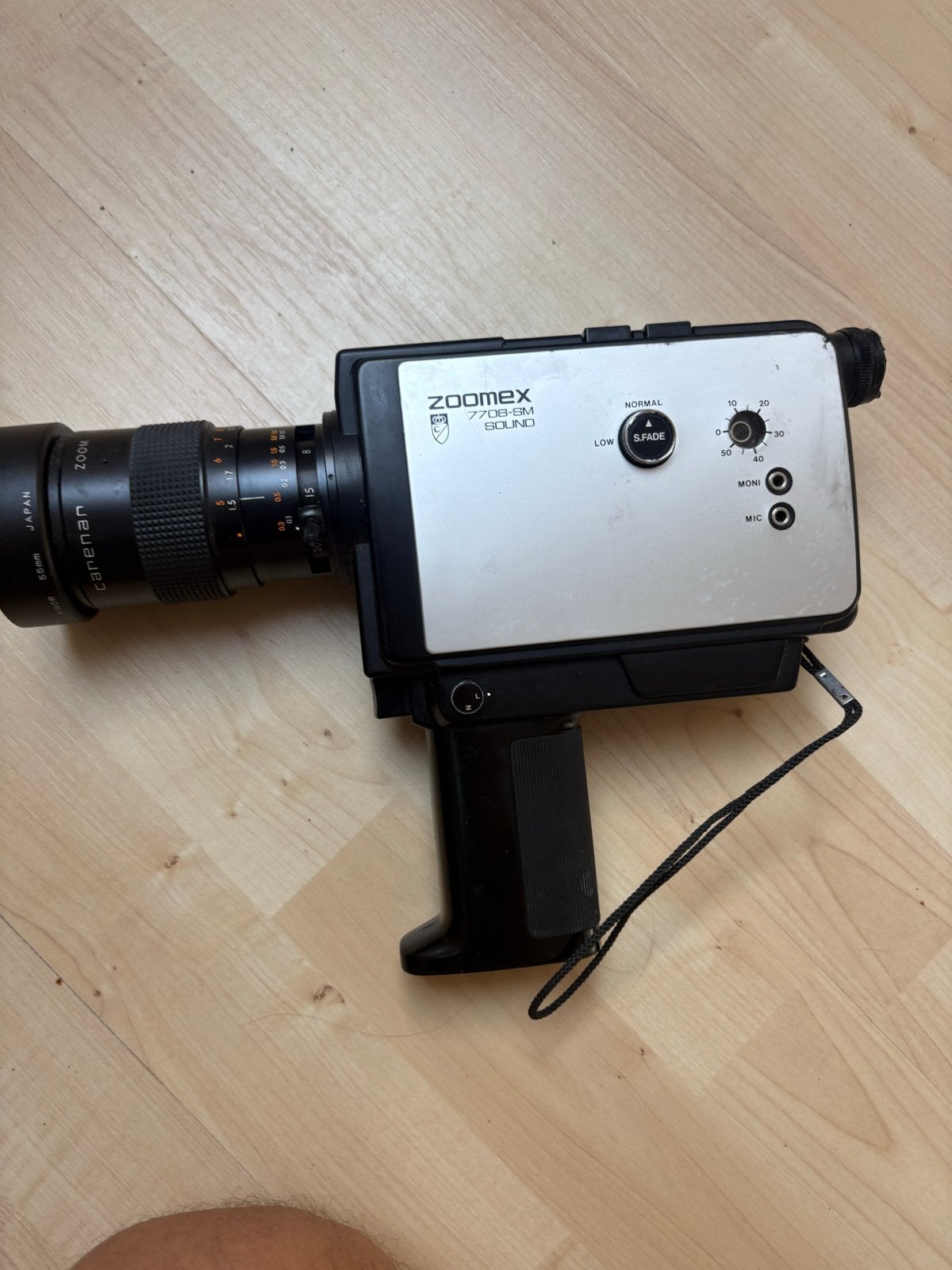 Vintage Zoomex 7708-8M Sound 8mm camera met tas, Ophalen of Verzenden, 8mm, Camera