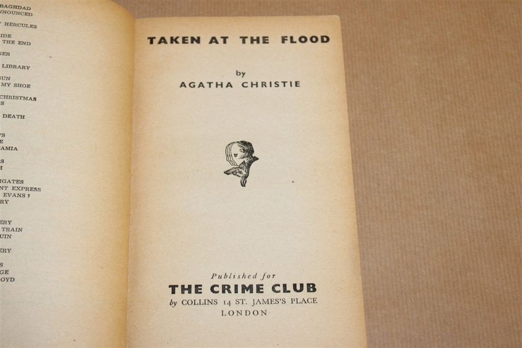 Taken at the Flood — Christie, Poirot Vintage 1e Druk 1957, Ophalen of Verzenden, Gelezen