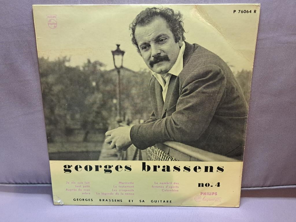 lp. frans. george brassens. no 4. 10 inch., Ophalen of Verzenden, Gebruikt, 10 inch