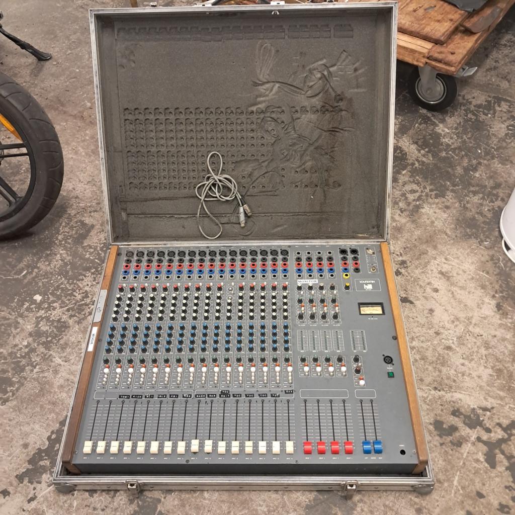 Hill Audio Soundmix Mengpaneel met Flightcase, Ophalen of Verzenden, Gebruikt, 20 kanalen of meer, Microfooningang