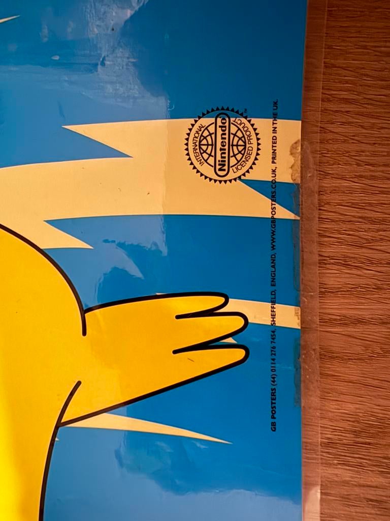 Pokémon Pikachu en Ash Ketchum posters - Vintage, Ophalen of Verzenden, Zo goed als nieuw