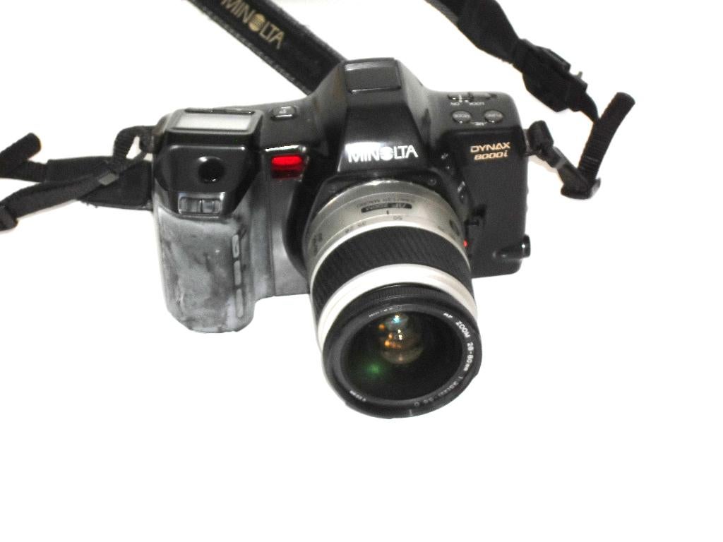 minolta 8000i met 28-80 lens, Ophalen of Verzenden, Gebruikt, Standaardlens, Zoom