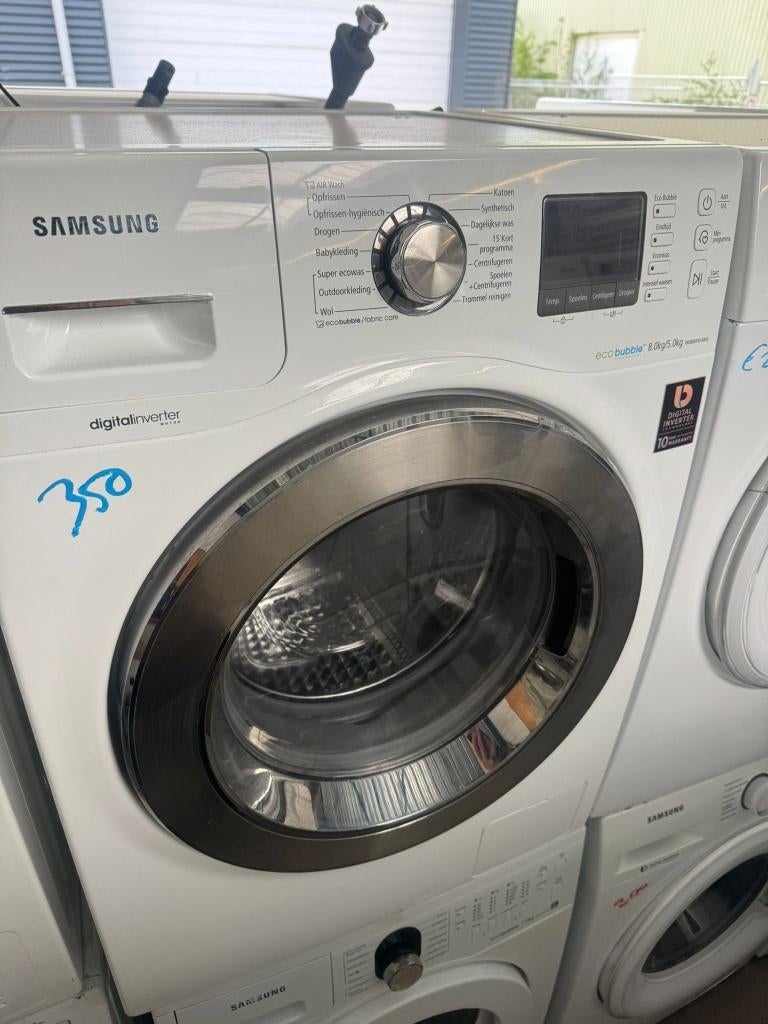 Samsung Wasdroog combi schoon garantie bezorging, Witgoed en Apparatuur, Wasmachines, 1200 tot 1600 toeren, Gebruikt, 8 tot 10 kg