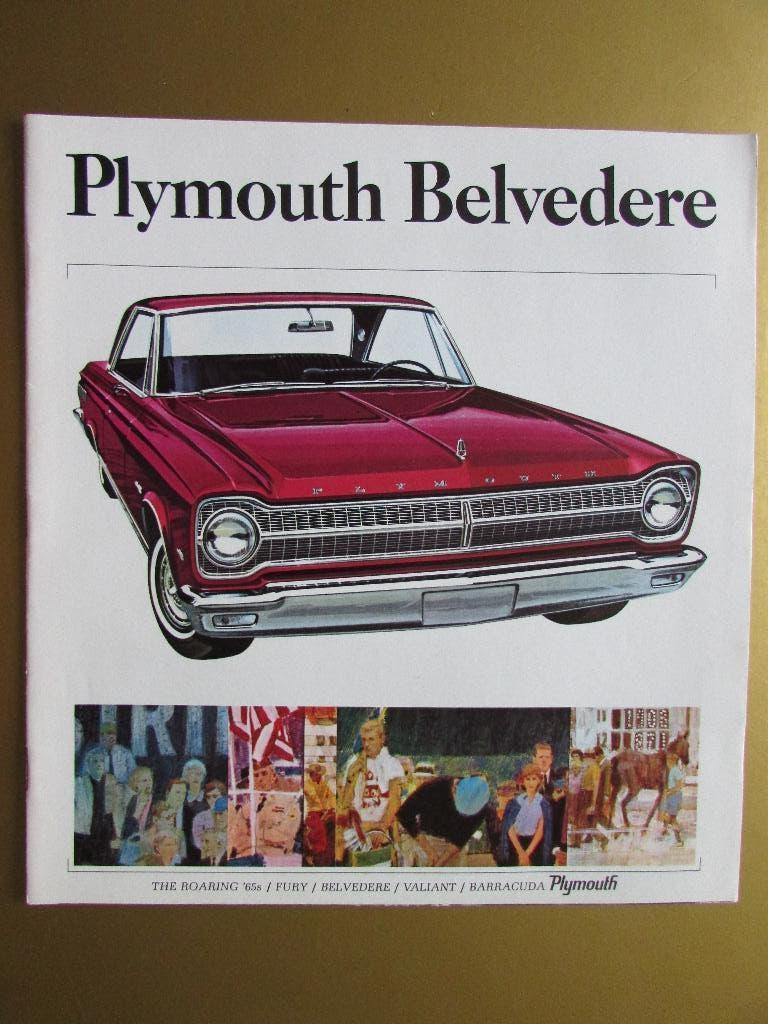 1965 Plymouth Belvedere prestige brochure, Engels, Ophalen of Verzenden, Zo goed als nieuw, Overige merken