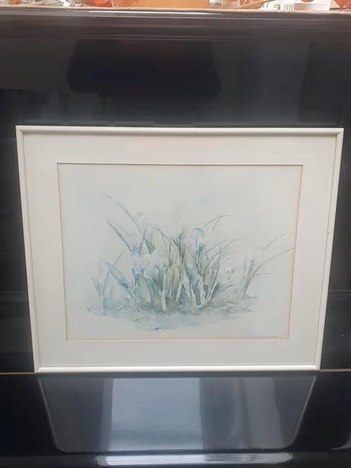 aquarel winter voorjaar krokusjes Elly Doolaart Kroon, Ophalen