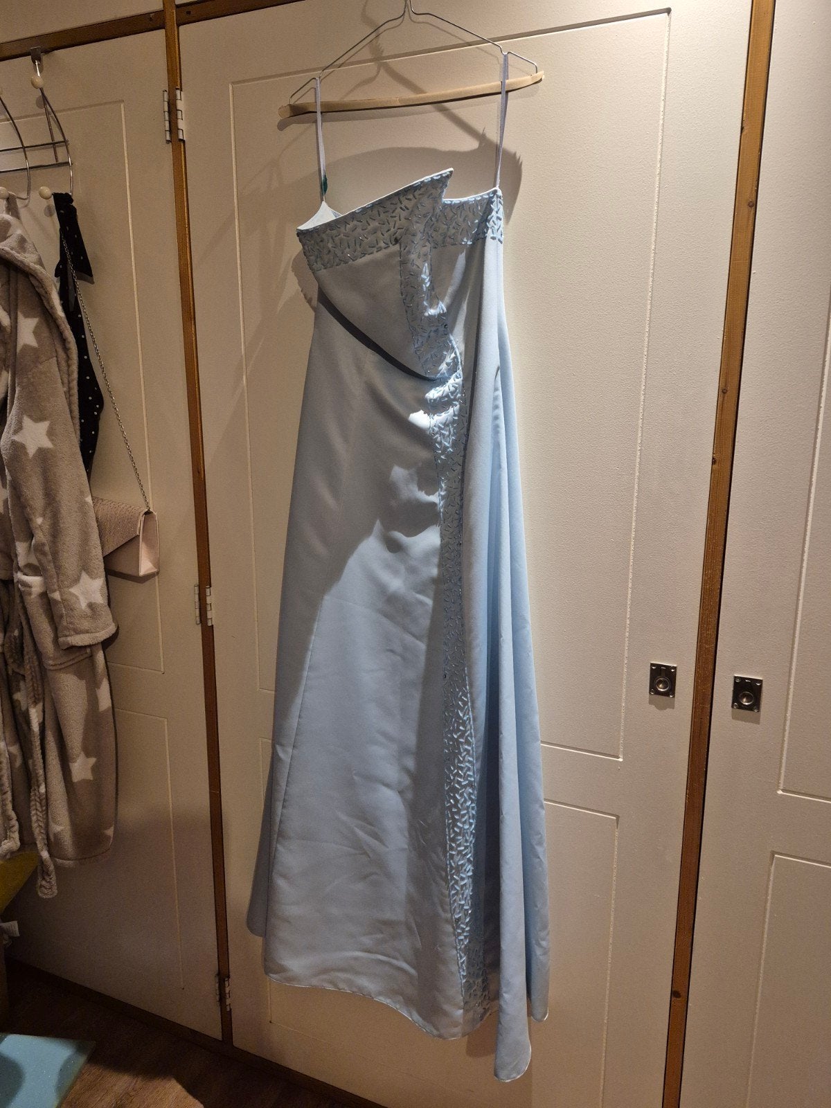 Galajurk lichtblauw maat 42, Kleding | Dames, Blauw, Maat 42/44 (L), Ophalen of Verzenden, Gedragen