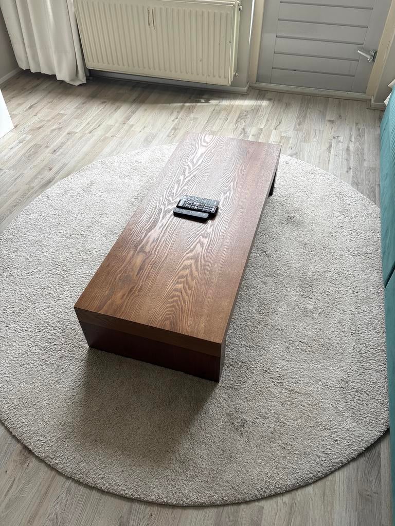 Stijlvolle houten salontafel Woood, Huis en Inrichting, Tafels | Salontafels, Ophalen, 100 tot 150 cm, 50 tot 100 cm, Zo goed als nieuw