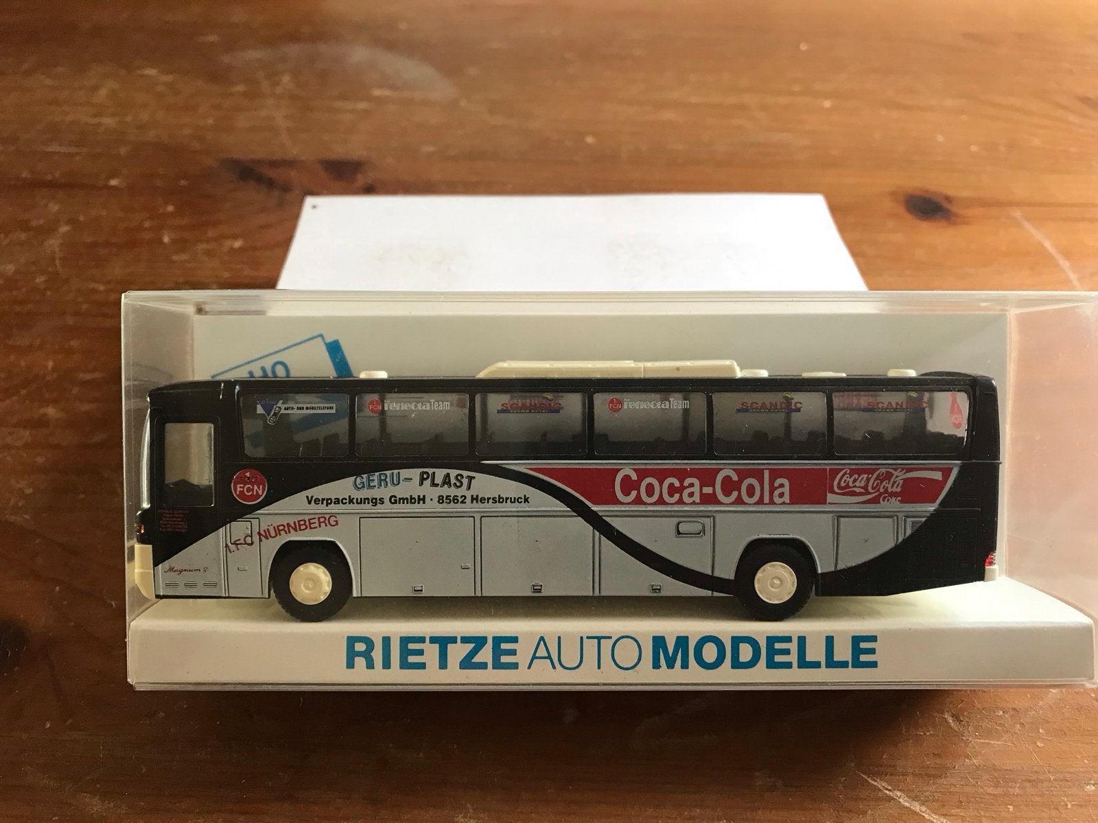 Rietze Coca-Cola Bus Model (HO 1:87), Hobby en Vrije tijd, Ophalen of Verzenden, Zo goed als nieuw, Bus of Vrachtwagen, Rietze