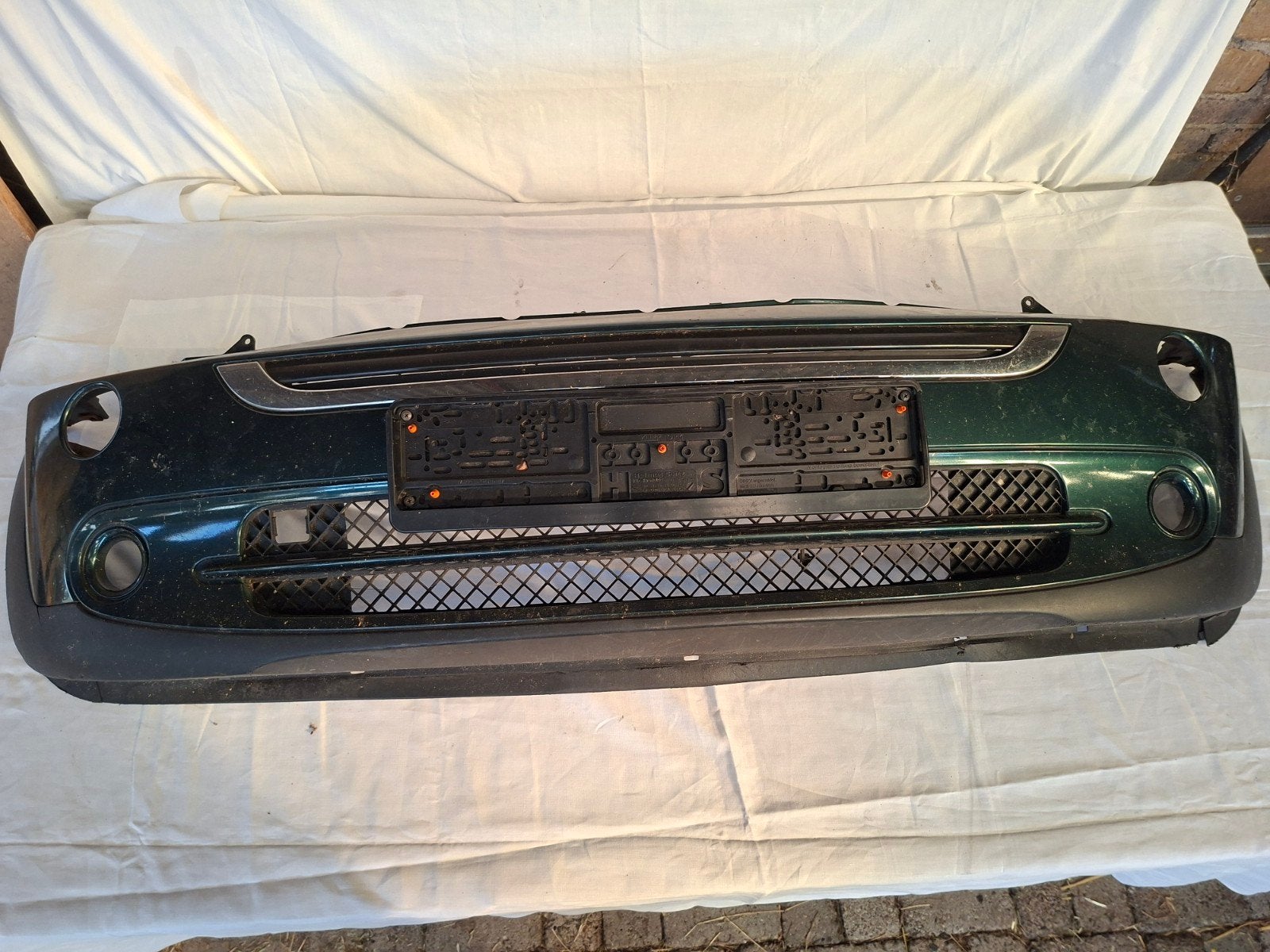 Mini Cooper R50 R52 R53 Voorbumper Groen Gebruikt, Ophalen, Gebruikt, Voor, Mini Onderdelenstraat 1, 1234 AB Autostad