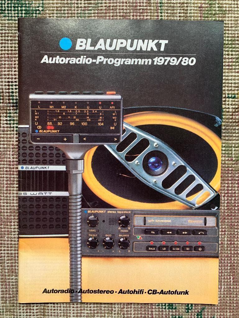 Brochure Autoradio programma Blaupunkt 1979 1980 nieuw!, Ophalen of Verzenden, Overige merken, Blaupunkt, Nieuw