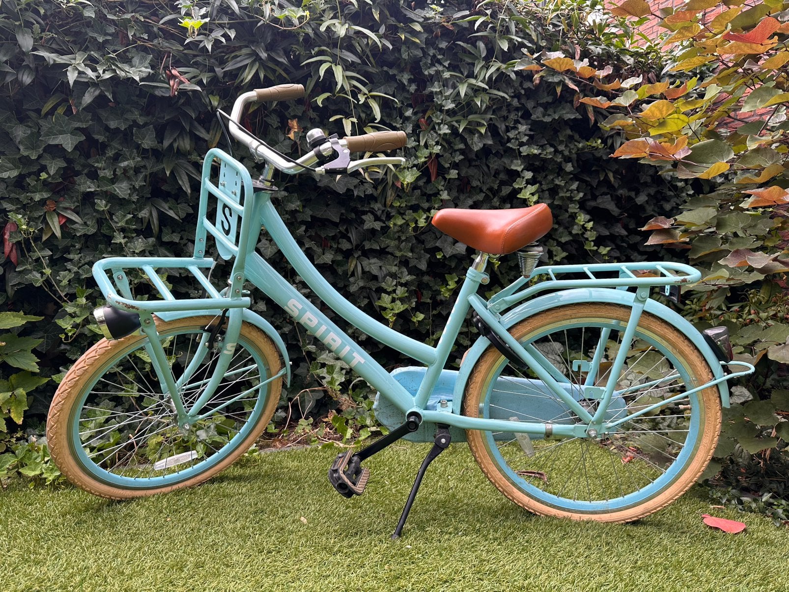 Spirit meisjesfiets 22 inch blauw, Fietsen en Brommers, Fietsen | Meisjes, Ophalen, Gebruikt, Terugtraprem, 22 inch