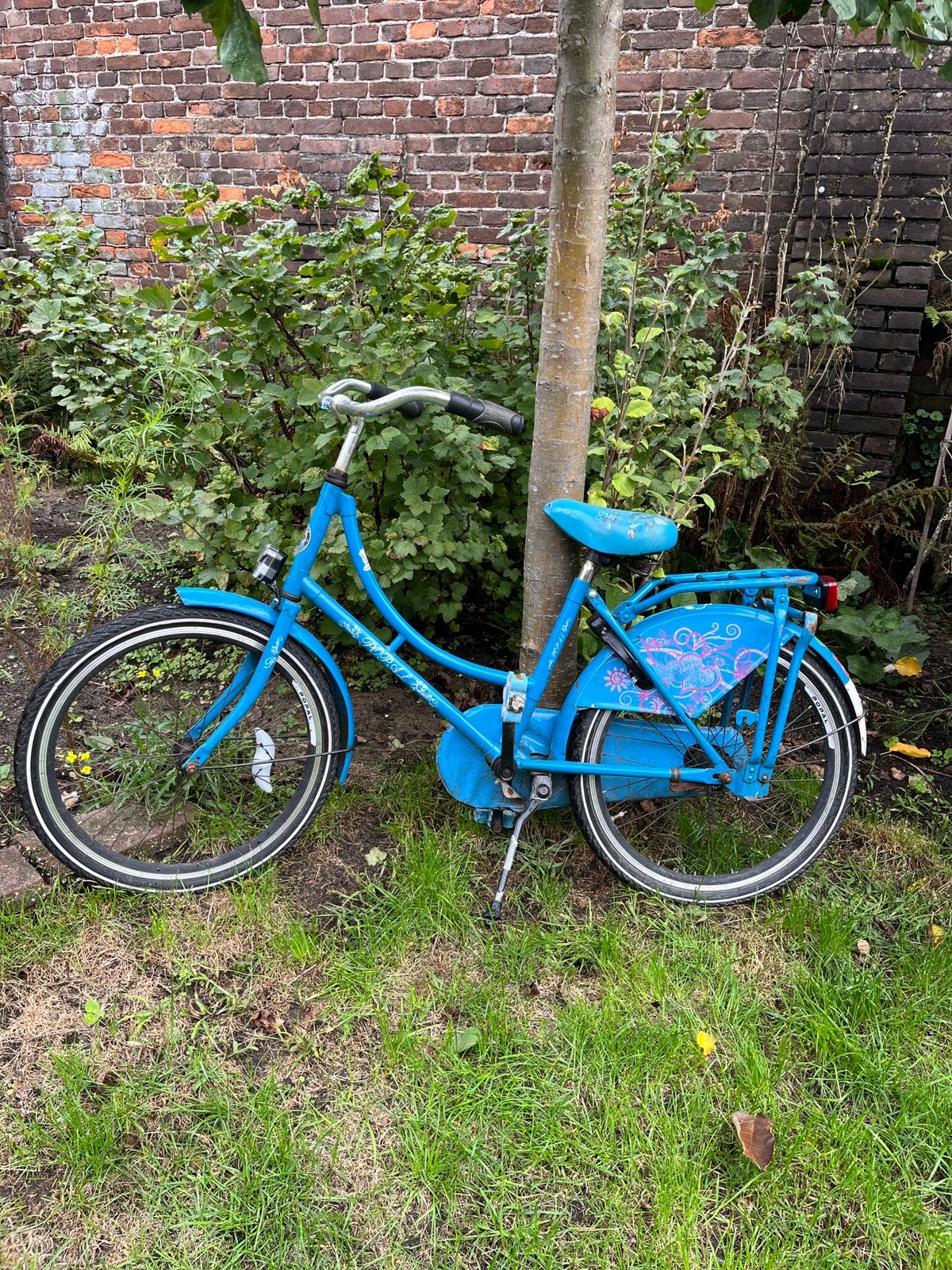Gebruikte meisjesfiets 22 inch, Fietsen en Brommers, Ophalen, Gebruikt, Terugtraprem, 22 inch