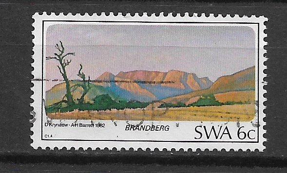 Zuid West Afrika Namibie 1982 Bergen van SWA Brandberg, Verzenden, Overige landen, Gestempeld