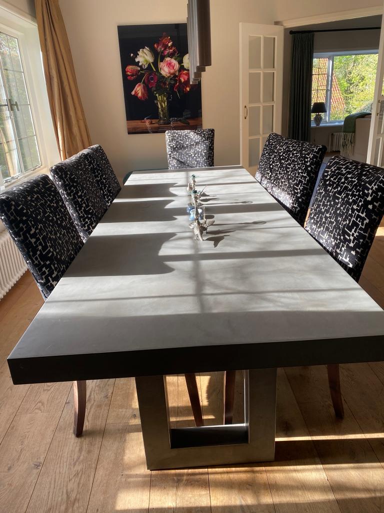 Eettafel béton ciré 280 cm  | Fred Constant, Huis en Inrichting, Tafels | Eettafels, Ophalen, Overige materialen, 200 cm of meer