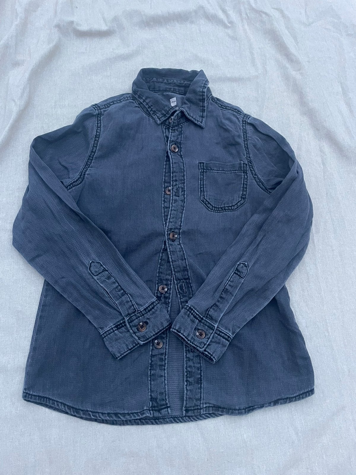 Spijkerblouse maat 122/128, Ophalen, Zo goed als nieuw, Meisje, Jurk of Rok