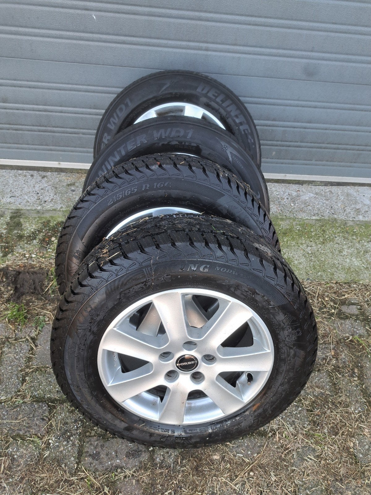 bande en velgen, Ophalen, 215 mm, 16 inch, Winterbanden
