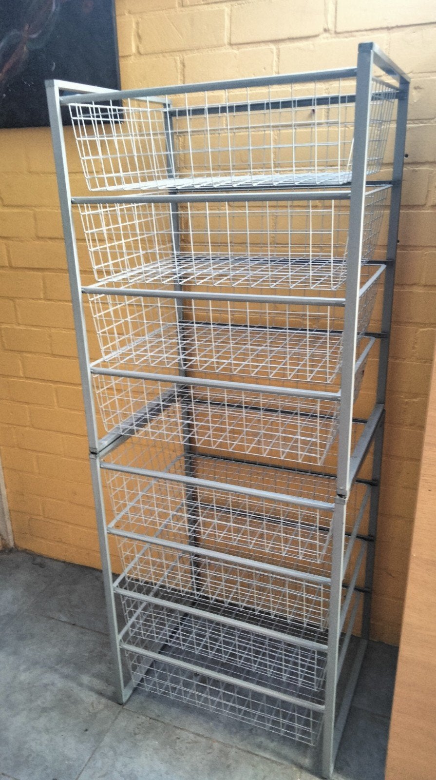 2x Ikea opbergrek met 4 draadmanden - veelzijdig en stevig, Ophalen, Zo goed als nieuw