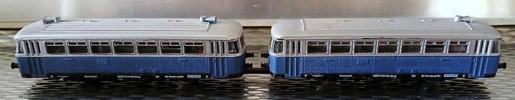 digitale railsbus blauw grijs, Gelijkstroom, Trix, Ophalen of Verzenden, Gebruikt