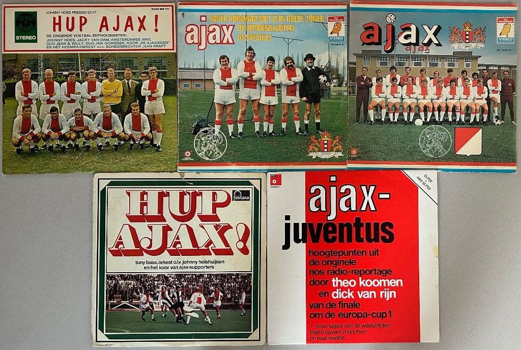 Verzameling van 5 vinyl albums van AJAX ( 60er jaren 5 LPs ), Verzamelen, Ophalen of Verzenden, Gebruikt, Ajax, Overige typen