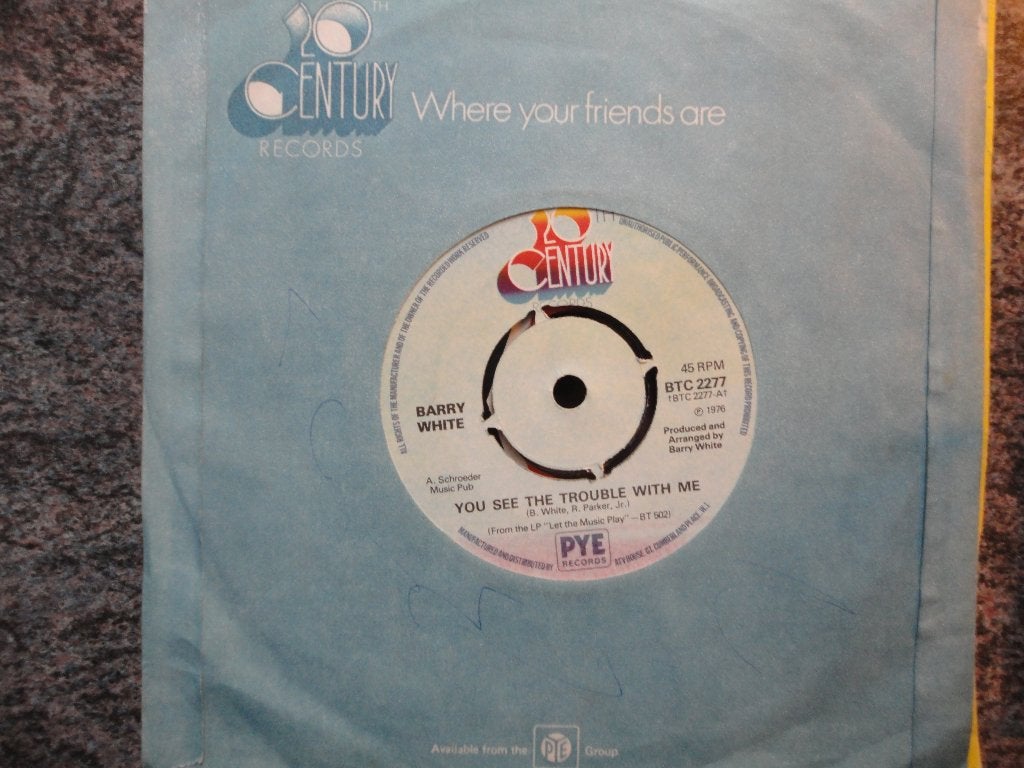 Barry White - You see the trouble with me UK 1976, Gebruikt, Originele persing, 7 inch, Ophalen of Verzenden