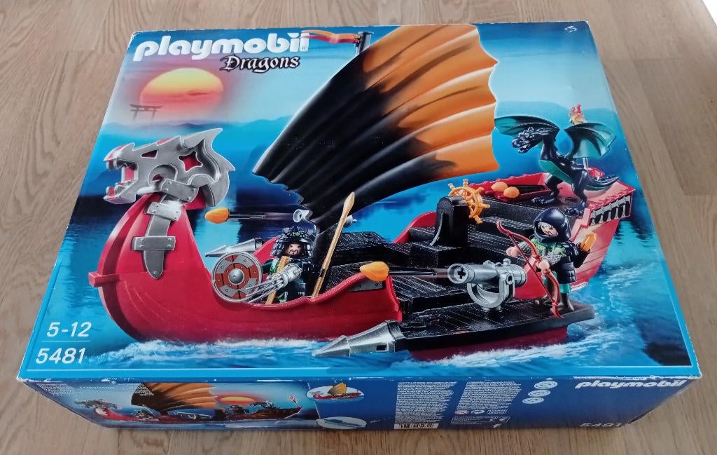 Playmobil 3481 Samurai Drakenschip nieuw ongeopend, Verzenden, Nieuw, Complete set