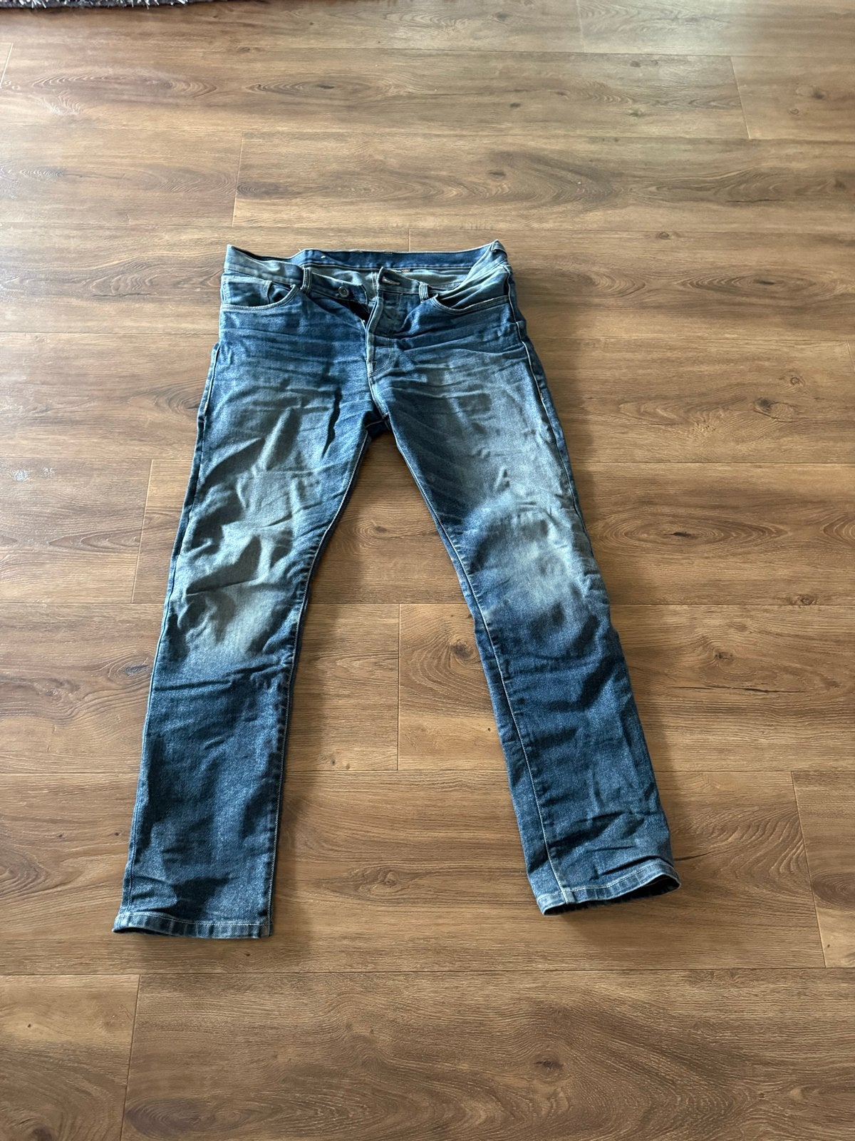 Ronker Motorjeans met heup- en kniebescherming, Ophalen of Verzenden, Zo goed als nieuw, Blauw, W36 - W38 (confectie 52/54)