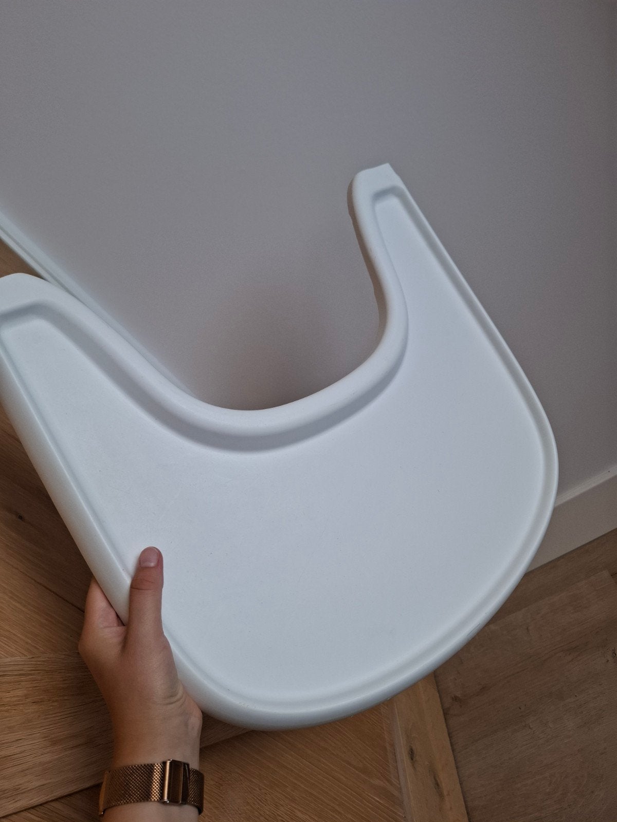 Stokke Tripp Trapp blad - Wit, Ophalen of Verzenden, Gebruikt, Meegroeistoel, Afneembaar eetblad