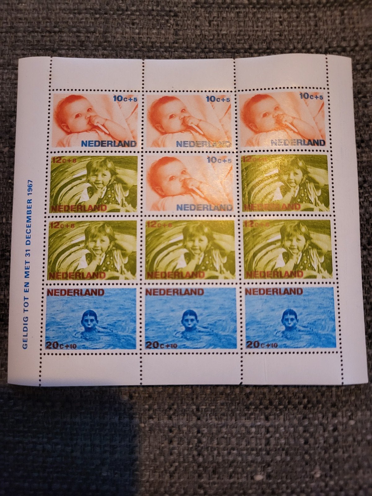Nederland Kinderpostzegels 1967 Velletje, Ophalen of Verzenden, Postfris