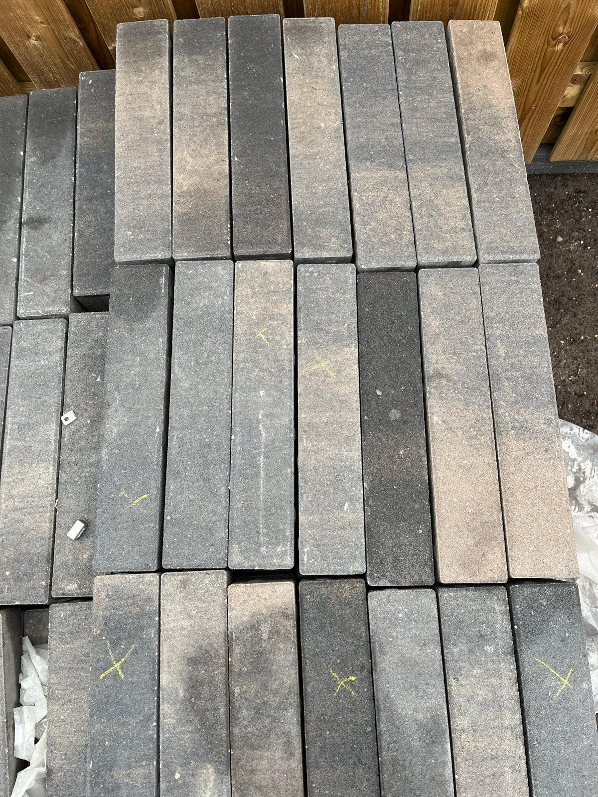 Restpartij Lungo Sierbestrating 40x8x8 cm - Smoke, Ophalen, Klinkers, Nieuw, Minder dan 5 m²