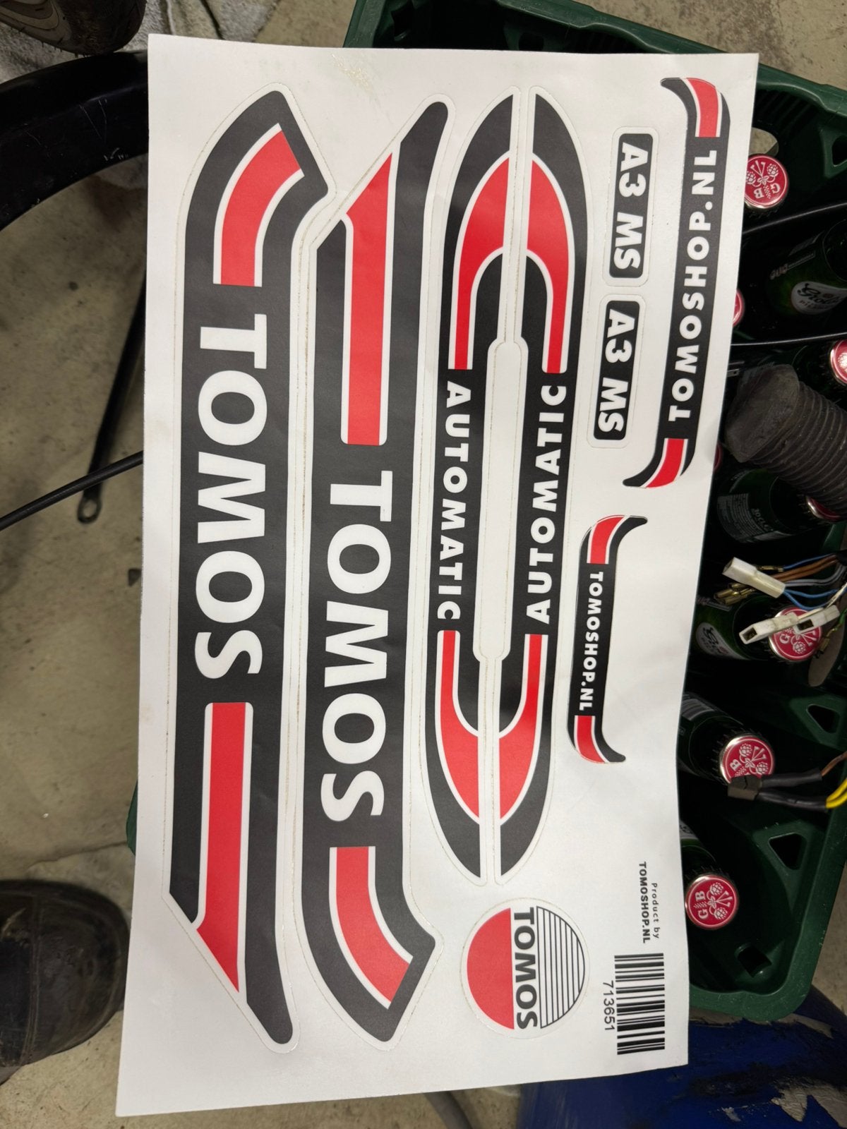 Tomos stickerset, Ophalen, Nieuw, Overige typen