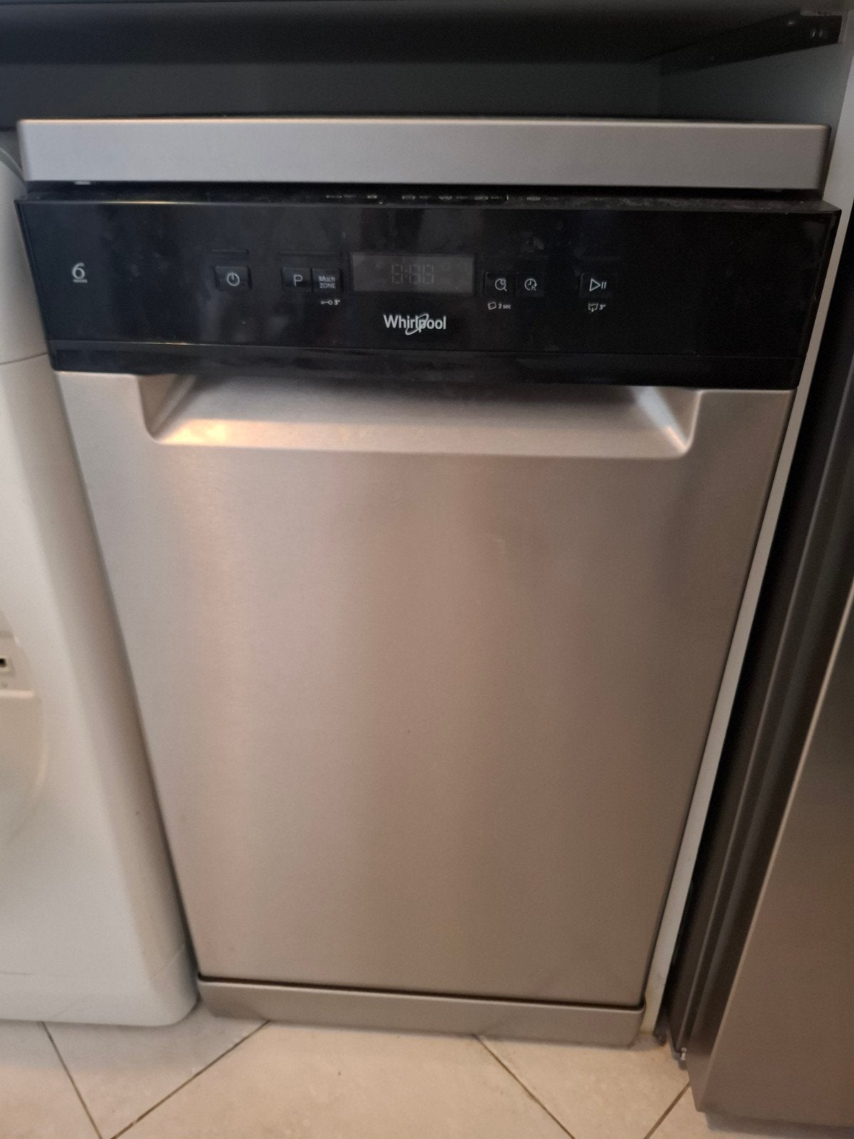 Whirlpool WSFC 3M17 X vaatwasser - 45cm breed, Witgoed en Apparatuur, Vaatwasmachines, Ophalen, Zo goed als nieuw, 45 tot 60 cm