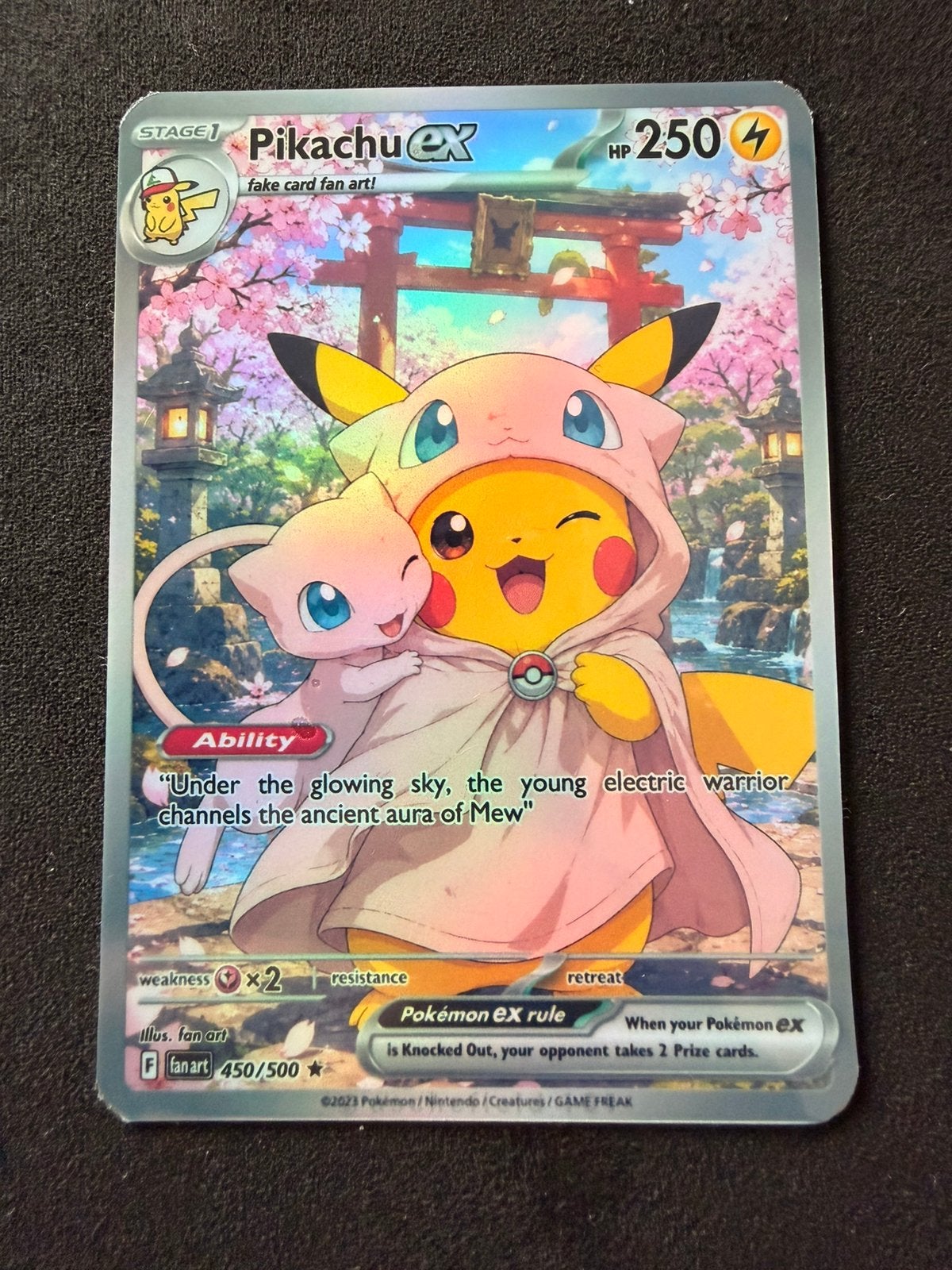 Pika poncho geinspireerd custom fan art, Ophalen of Verzenden, Zo goed als nieuw