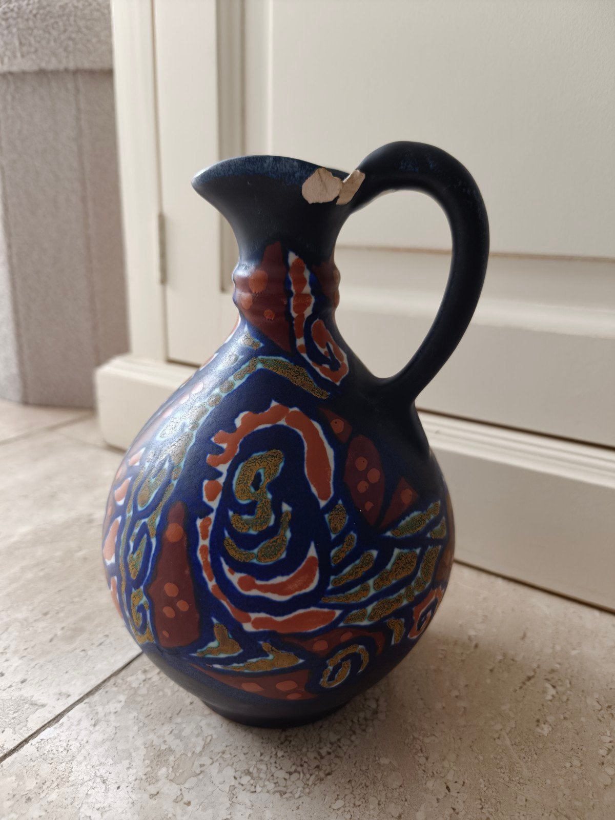 Platelen vaas van Breetvelt (met beschadiging), Ophalen of Verzenden