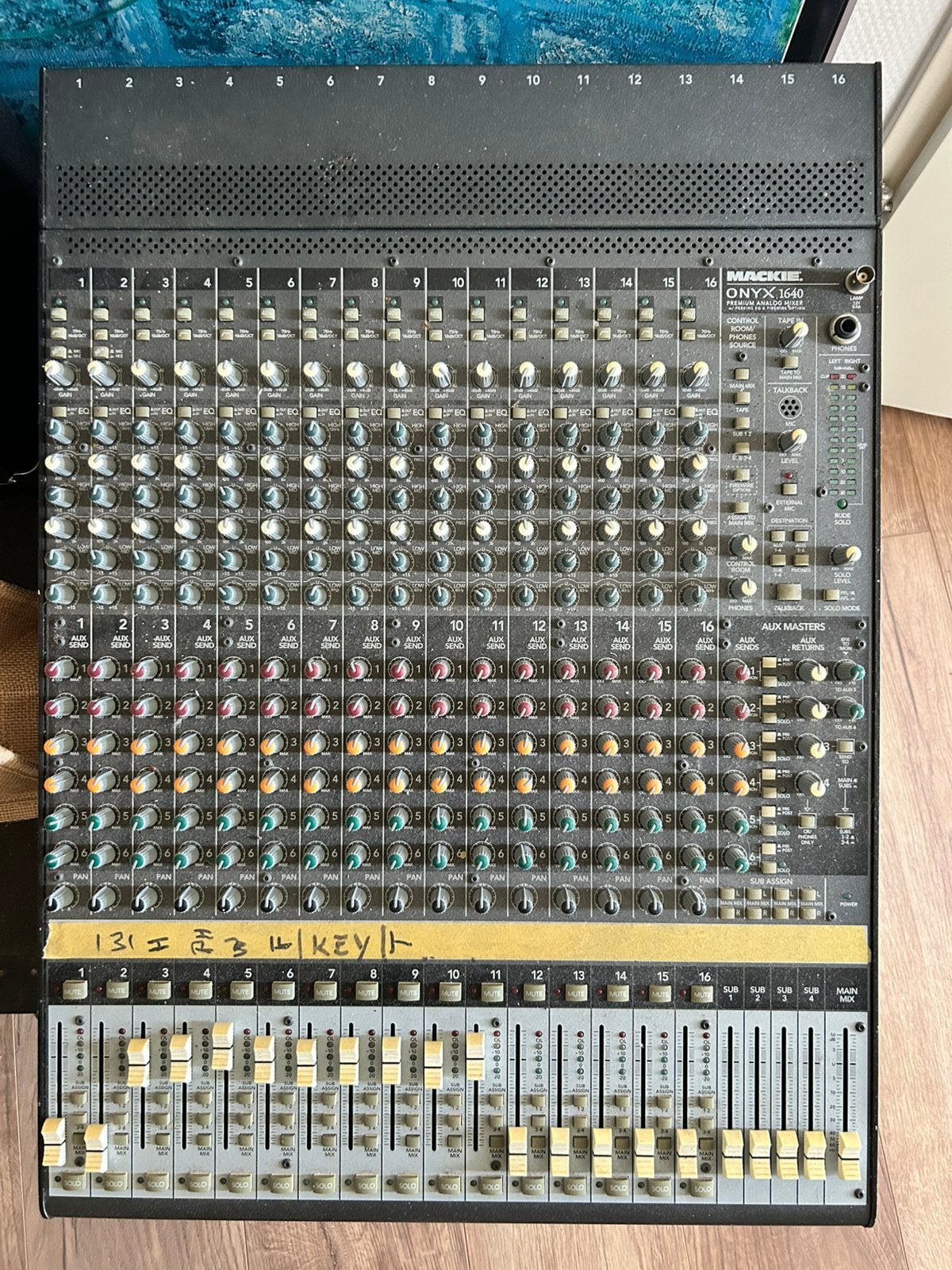 Mackie 1640, 2 e hands mengtafel, Muziek en Instrumenten, Ophalen, Gebruikt, 10 tot 20 kanalen