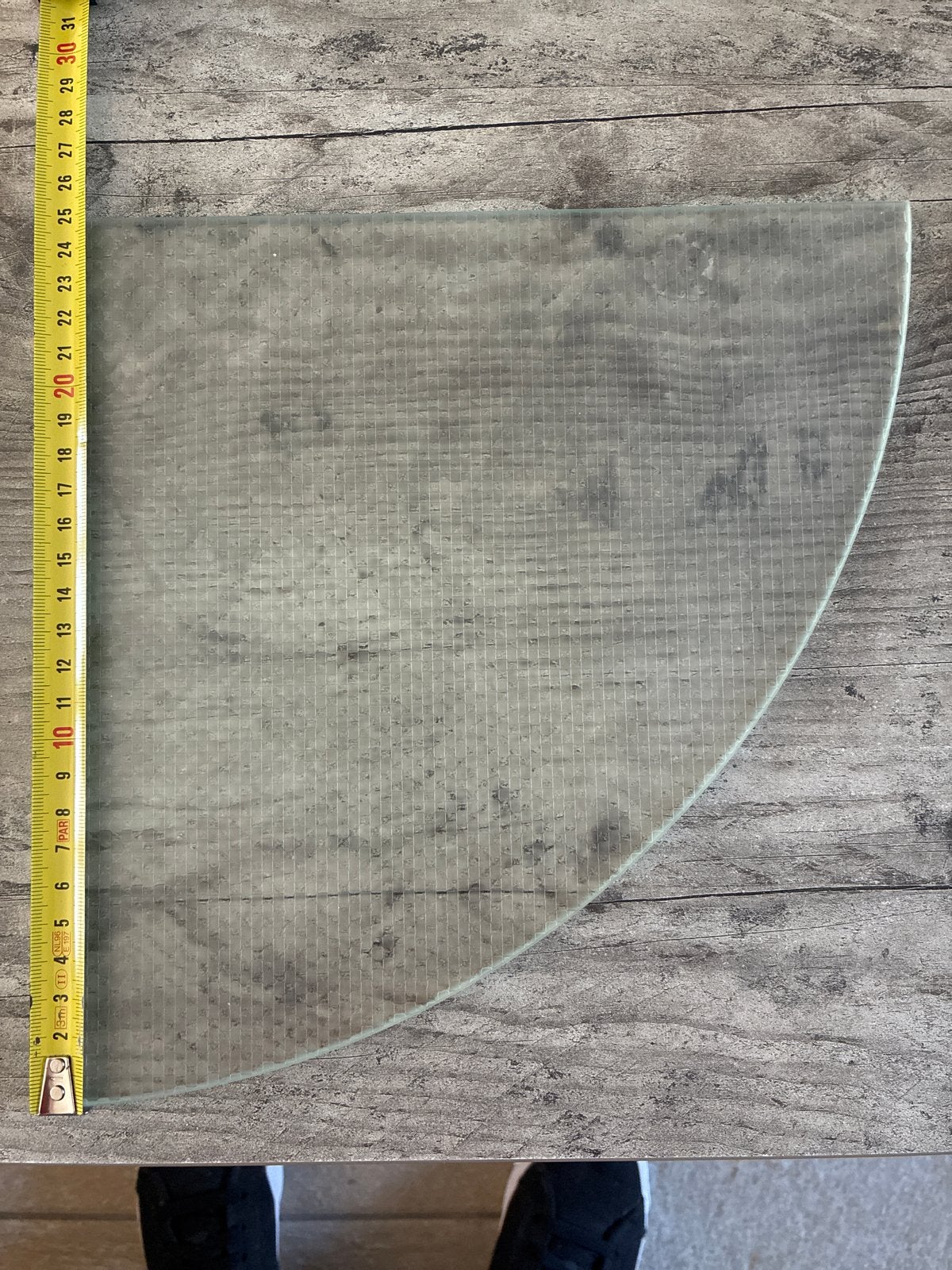 Duraline glazen hoekplankje met bevestigingsmaterialen, Ophalen of Verzenden, Gebruikt, Glas