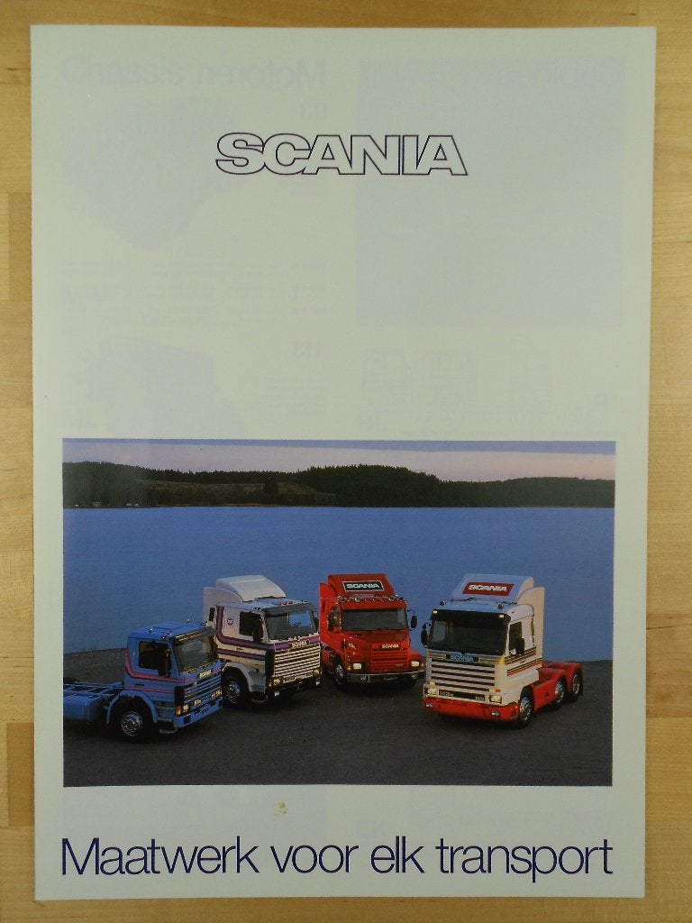 Scania 143 113 93 Brochure 1993 – Torpedo Streamline V8, Ophalen of Verzenden, Zo goed als nieuw, Overige merken, Scania