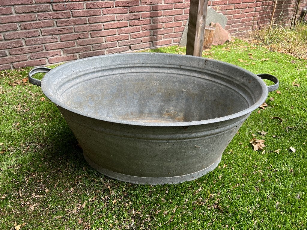 Brocante zinken teil, Ophalen