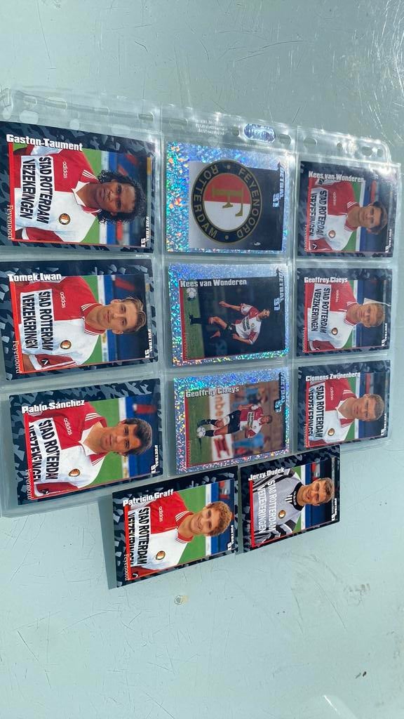 11 x panini voetbal 97 Feyenoord, Ophalen of Verzenden, Zo goed als nieuw, Feyenoord, Poster, Plaatje of Sticker