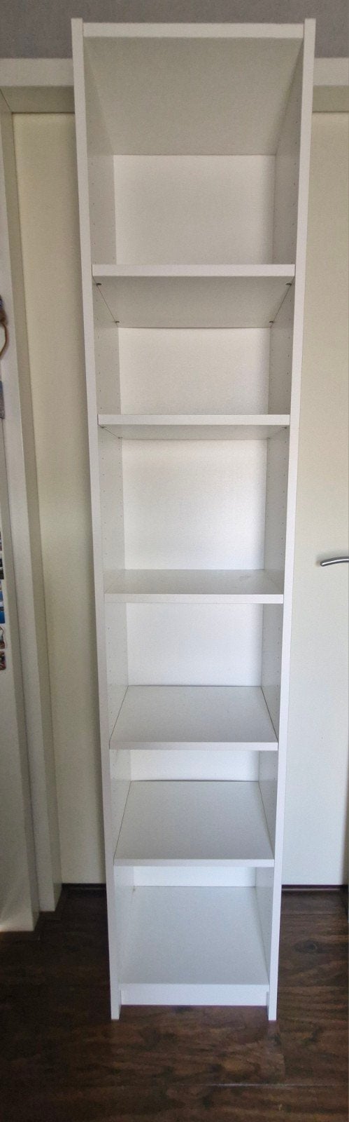 Billy (Ikea) boekenkast wit smal, Ophalen, Met plank(en), Minder dan 50 cm, Gebruikt