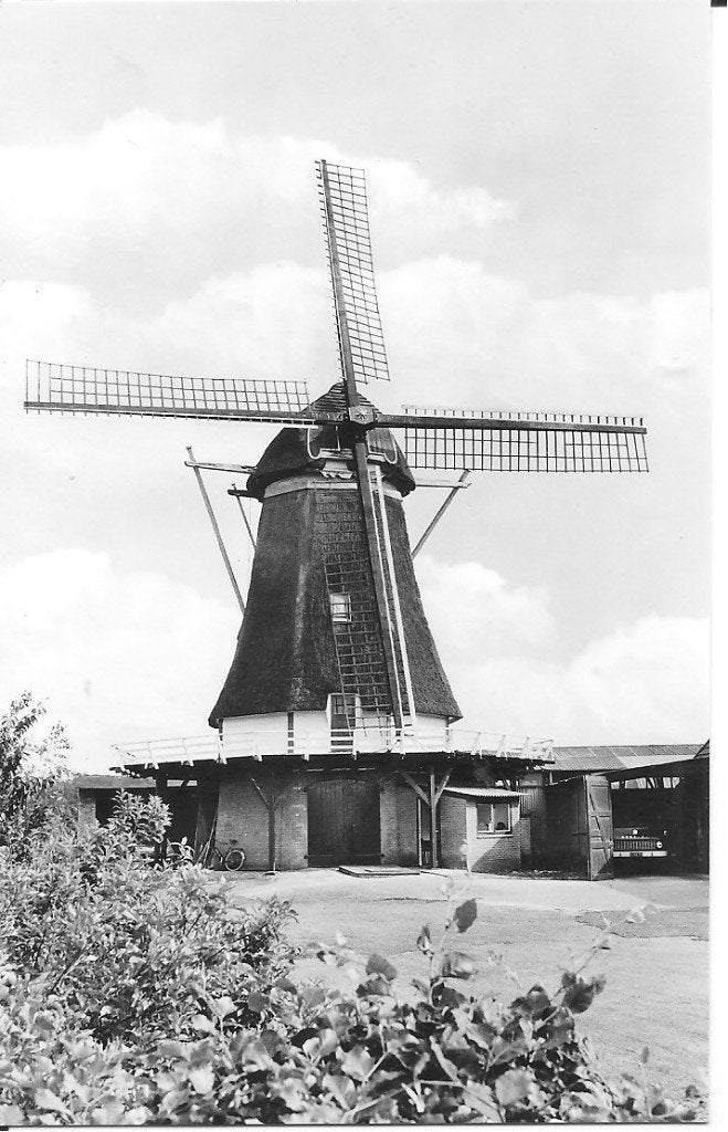 Hulshorst Korenmolen De Maagd - Echte Foto Ansichtkaart, Ophalen of Verzenden, 1960 tot 1980, Ongelopen, Gelderland