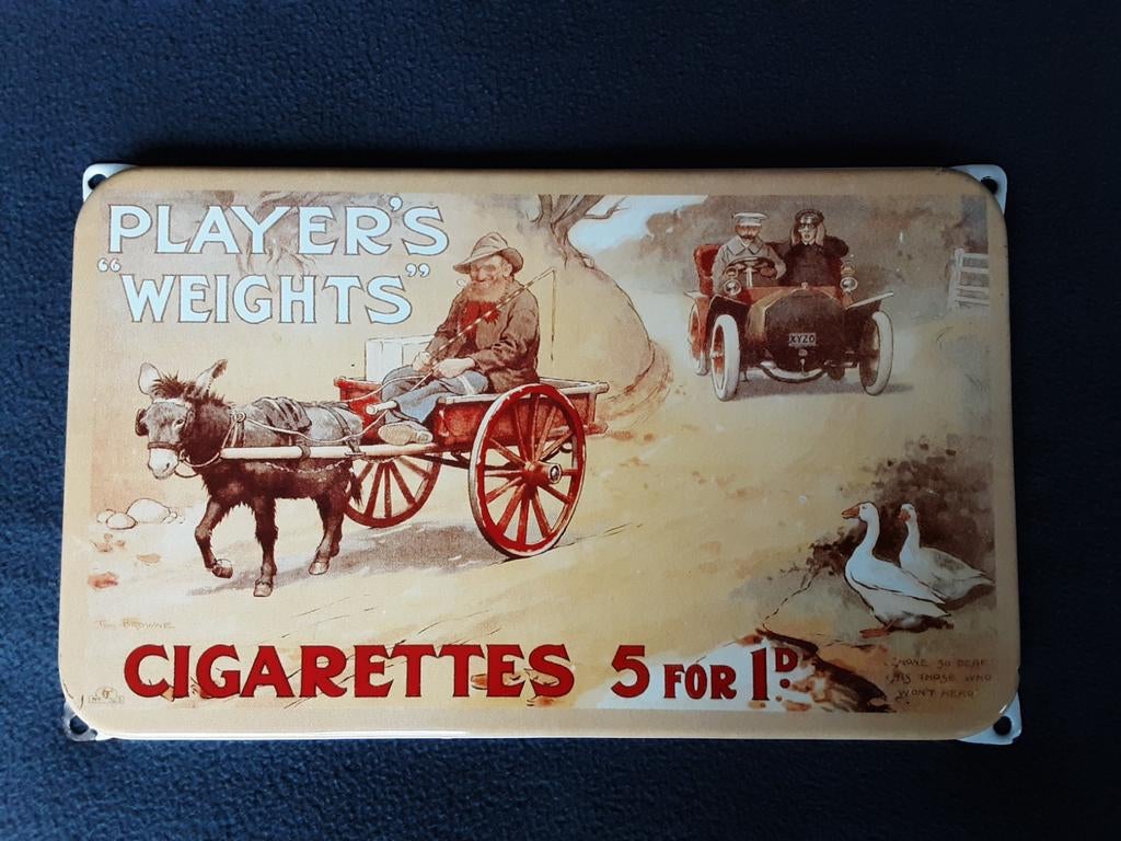 EMAILE , JOHN PLAYER & SONS., Verzamelen, Merken en Reclamevoorwerpen, Ophalen of Verzenden, Zo goed als nieuw, Reclamebord