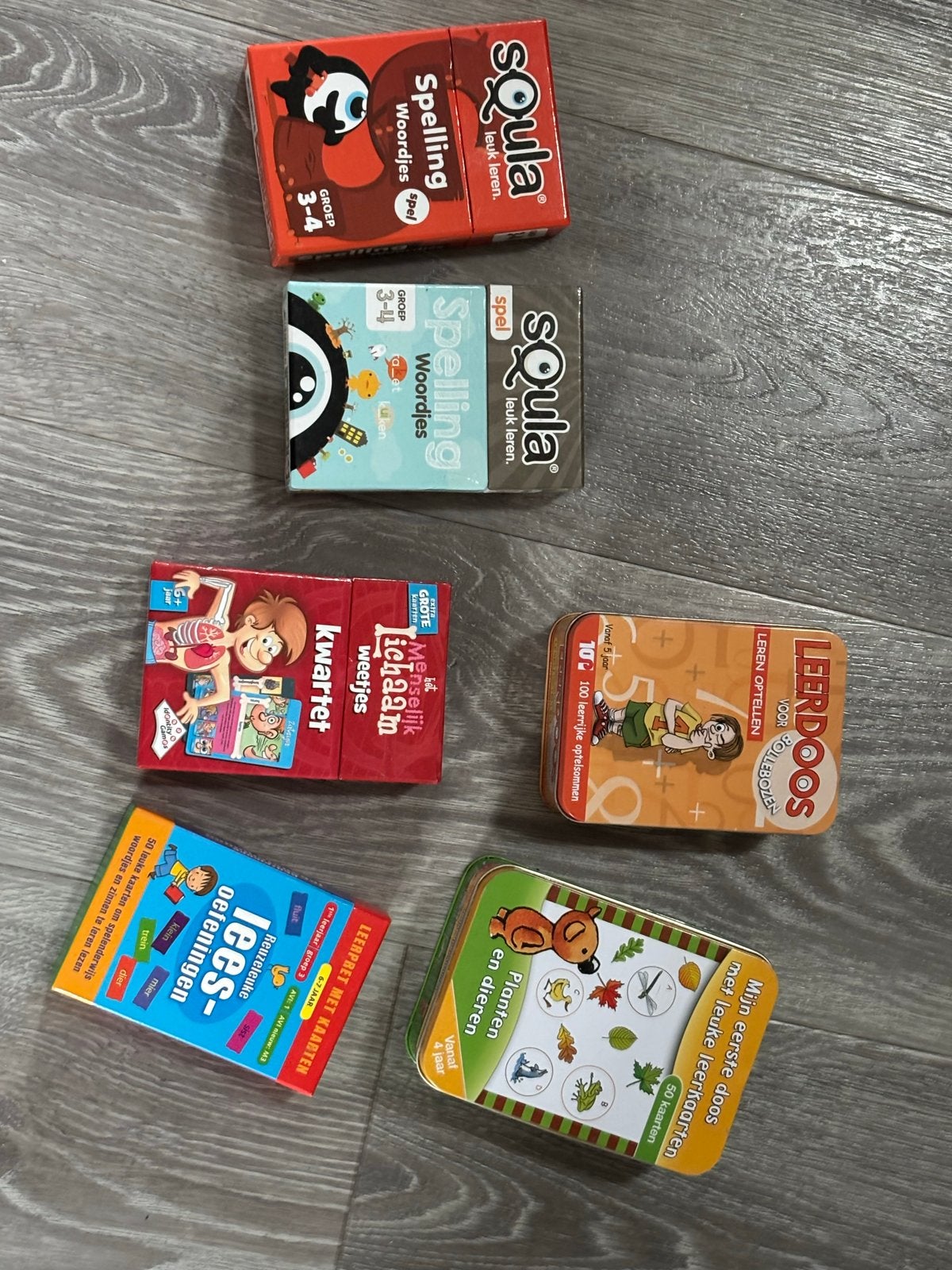 Educatieve Spelletjes en Leerkaarten - Diverse Sets, Ophalen, Gebruikt, Taal en Lezen
