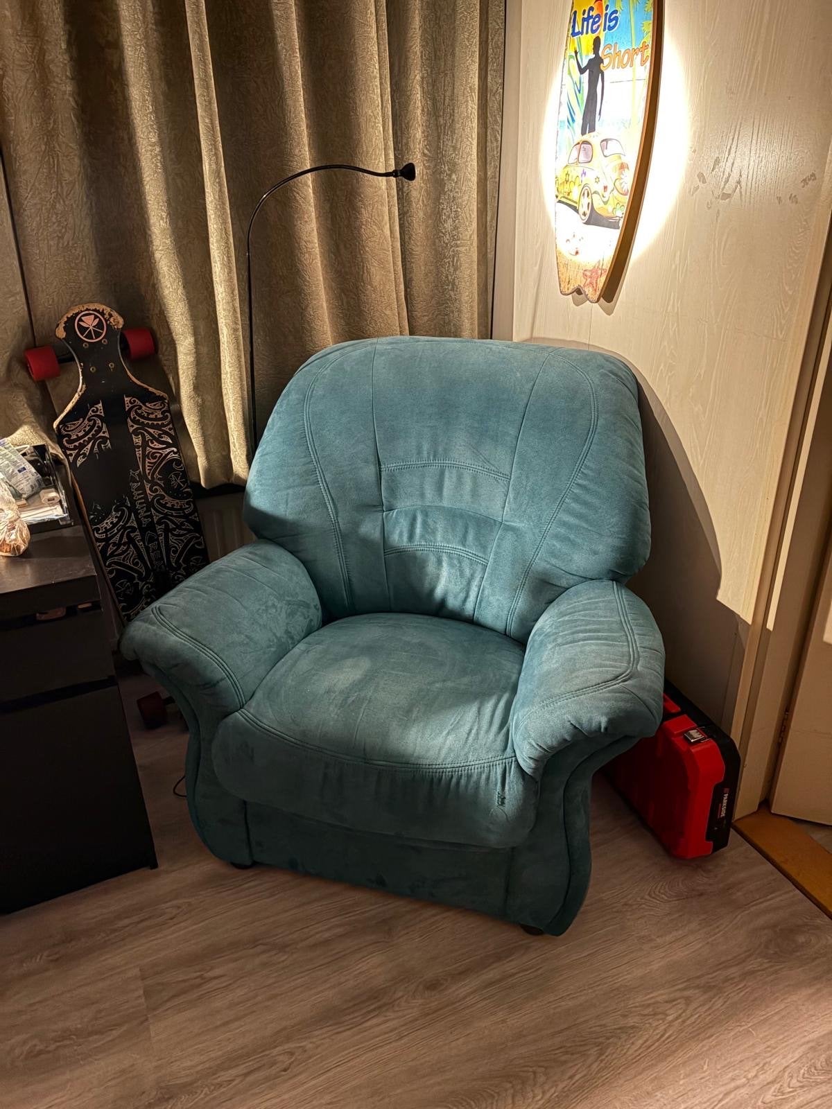 Comfortabele fauteuil van Seats and Sofas (100x100x95cm), Ophalen, 75 tot 100 cm, Zo goed als nieuw, 100 tot 125 cm