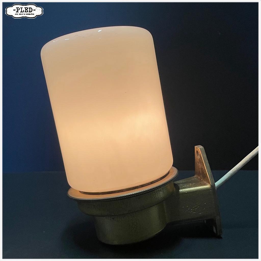 Messing wandlamp met opaal glas, Industria Rotterdam Lamp, Gebruikt, Ophalen of Verzenden, Nb, Industria Rotterdam