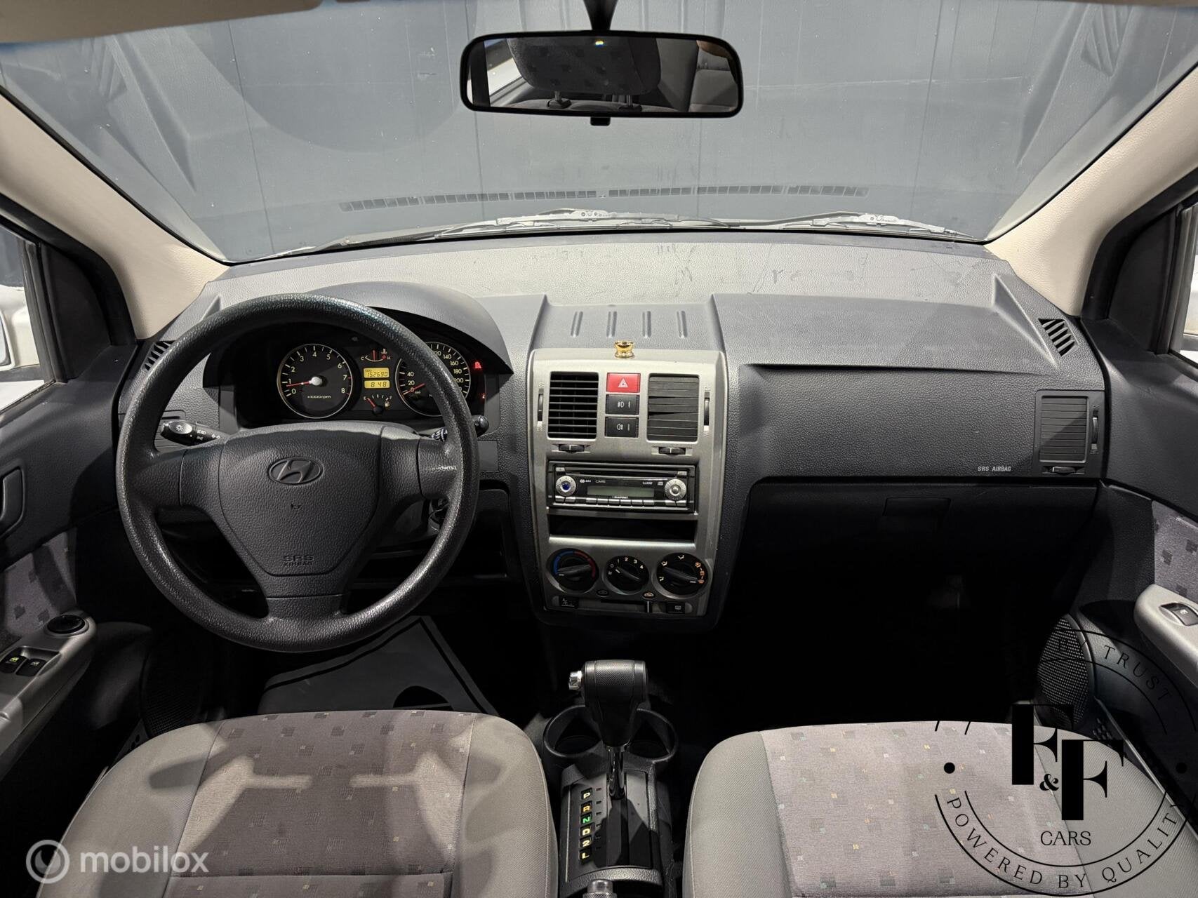 Hyundai Getz 1.6i Dynamic | Vol Automaat|Trekhaak|Airco|NAP, Bedrijf, Zilver of Grijs, Euro 3, 105 pk