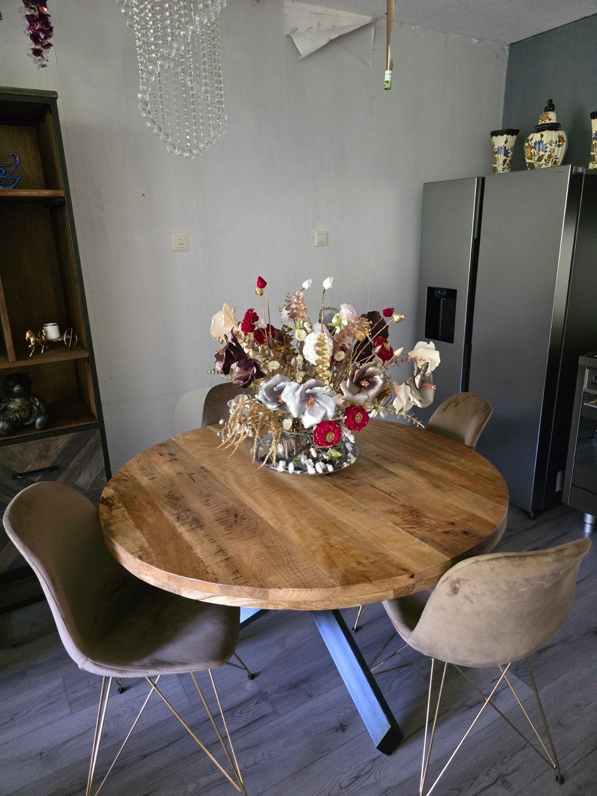 Eettafel, Ophalen, 200 cm of meer, 50 tot 100 cm, Zo goed als nieuw